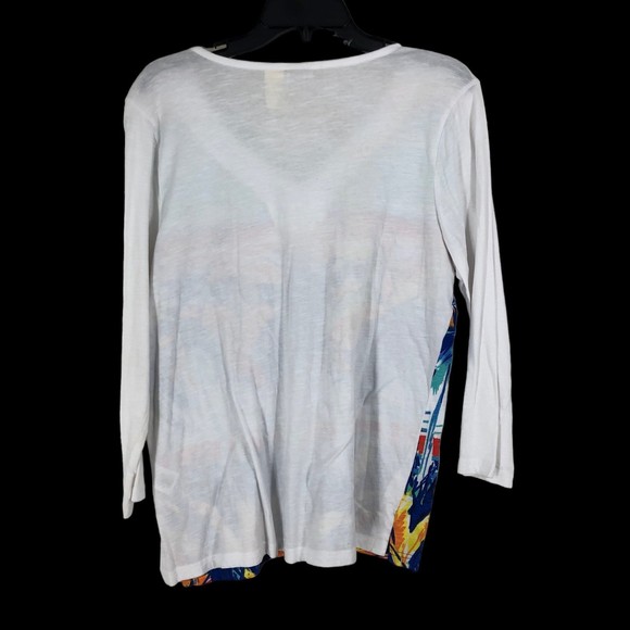 Vintage Caribbean Joe 3/4” Sleeve Blouse, Beach, Island Vibes Coastal Grandma - Picture 2 of 6